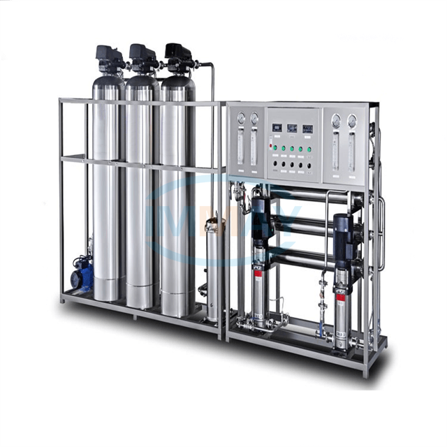 Máquina de tratamiento de agua RO de acero inoxidable de 150 galones y 2 etapas