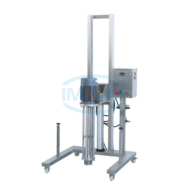 Máquina mezcladora homogeneizadora de alto cizallamiento de elevación neumática móvil Industrial para productos líquidos y cremas