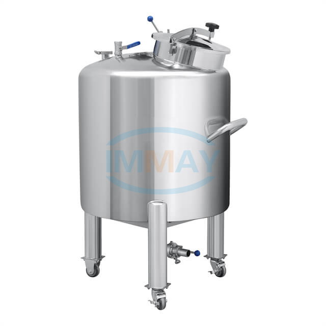 Tanque de almacenamiento de crema y líquido de acero inoxidable móvil 300L para la industria química farmacéutica y cosmética de alimentos