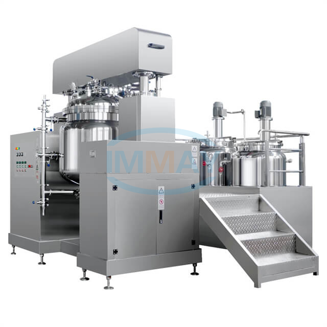 Máquina mezcladora de emulsión de vacío de elevación hidráulica 300L 